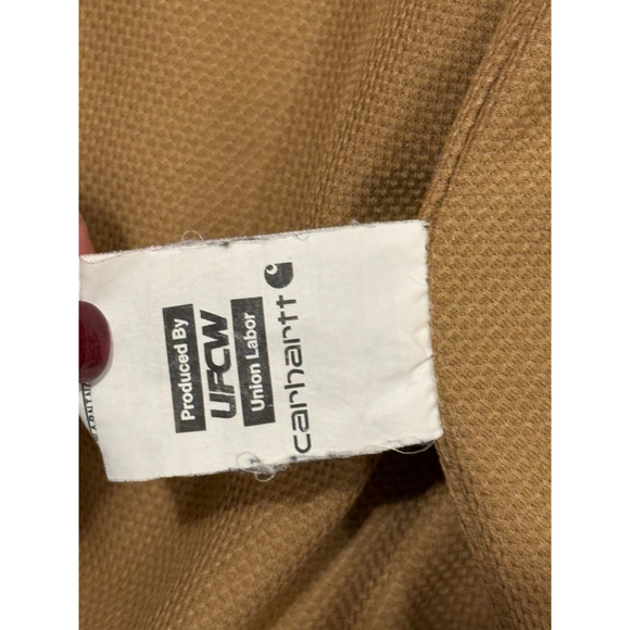 Vintage Carhartt J131 BRN Hooded Duck Jacket Sz XL USA Made Union Quilted Lined - Picture 8 of 9